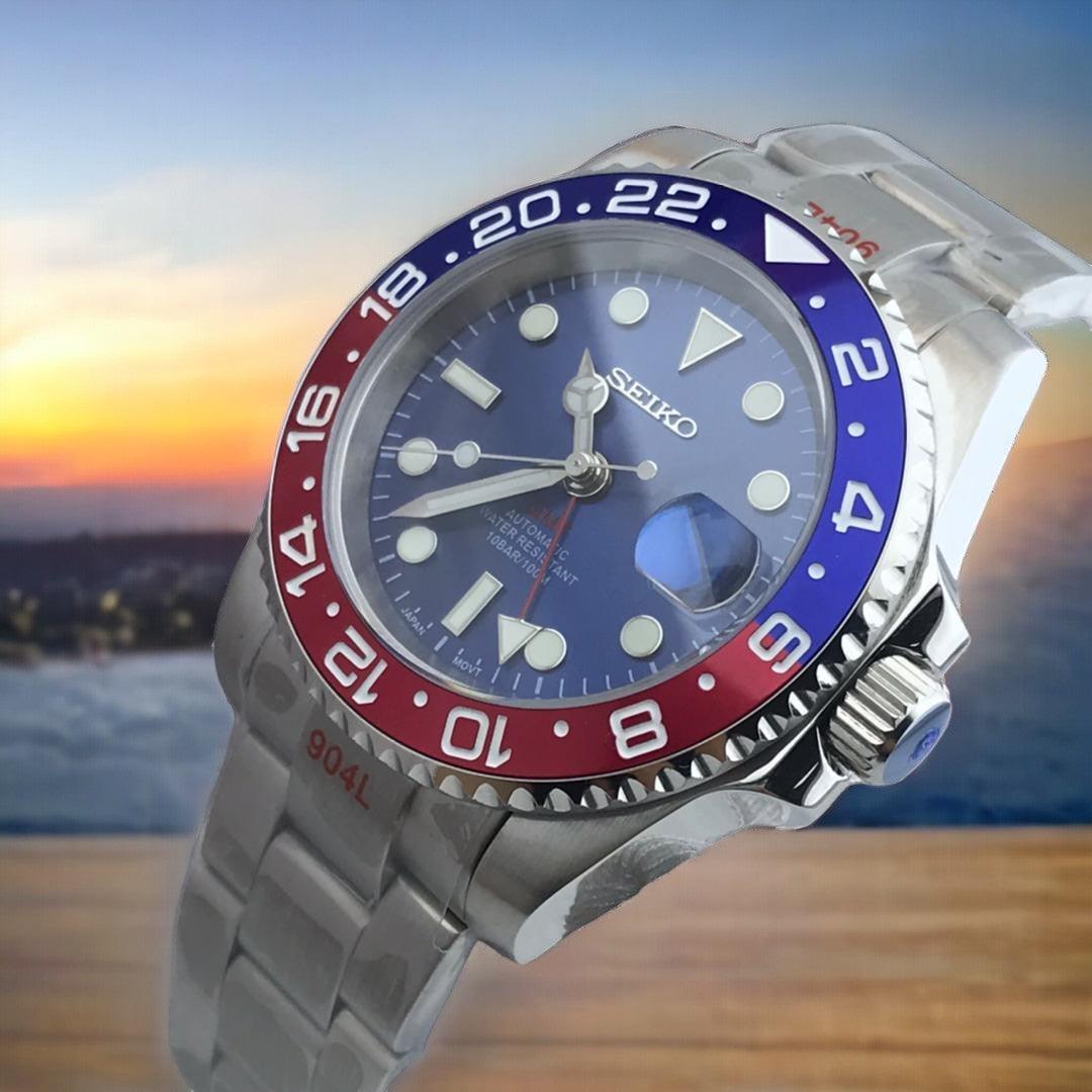 Seiko Pepsi GMT Blue dial – Edelmanwatches - Main Image