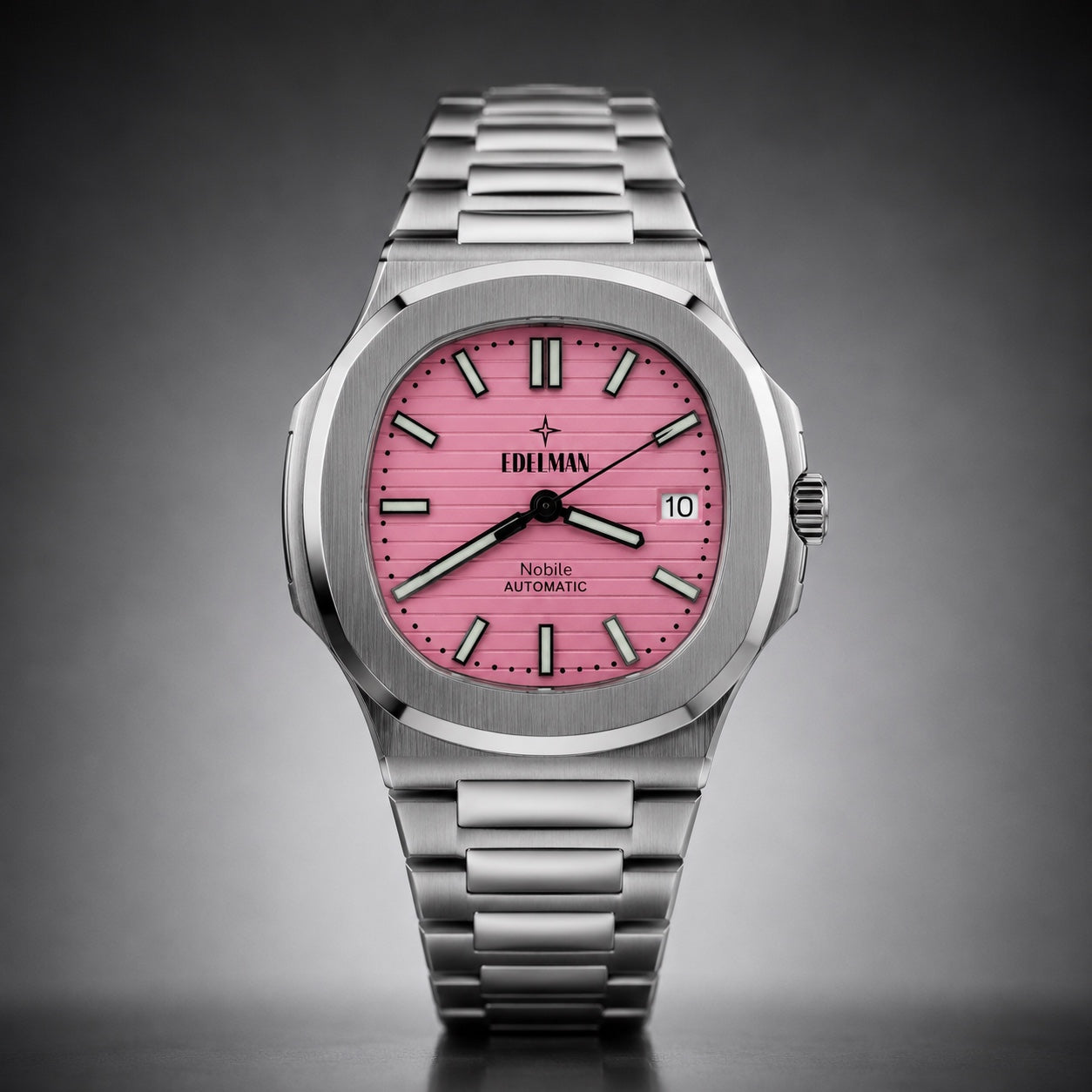 Edelman Nobile Roze automatisch horloge