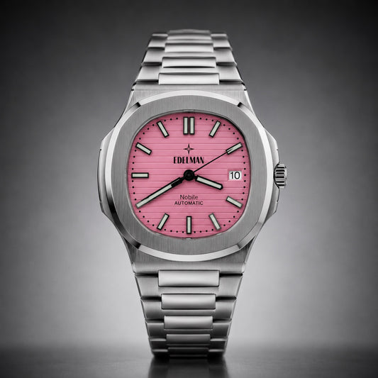 Edelman Nobile Roze automatisch horloge