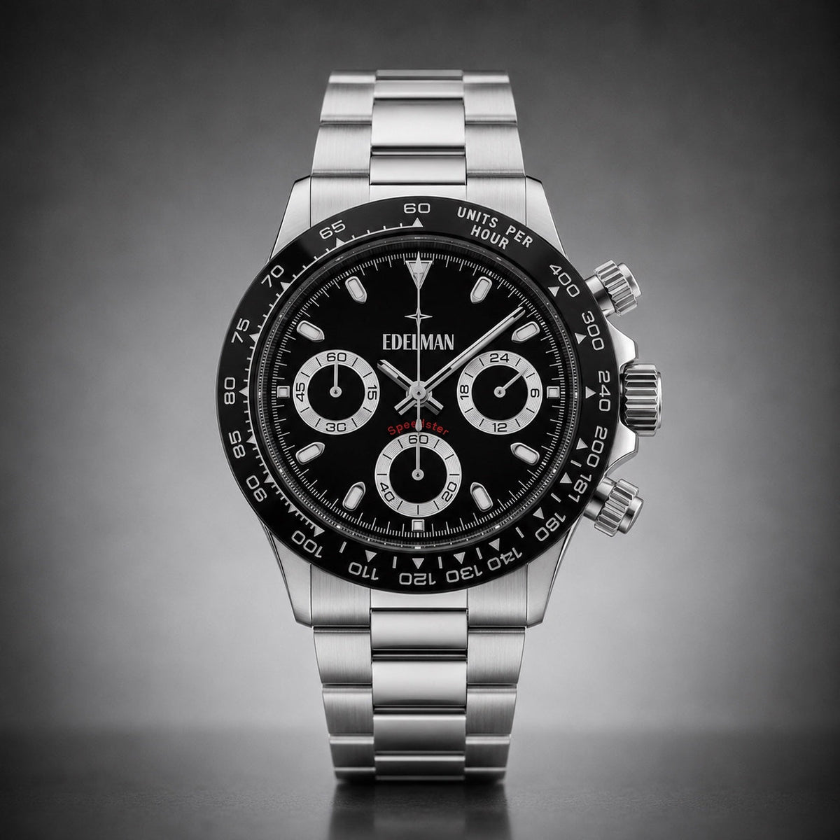 Edelman Speedster Zwart chronograaf