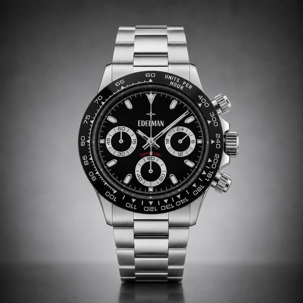 Edelman Speedster Zwart chronograaf