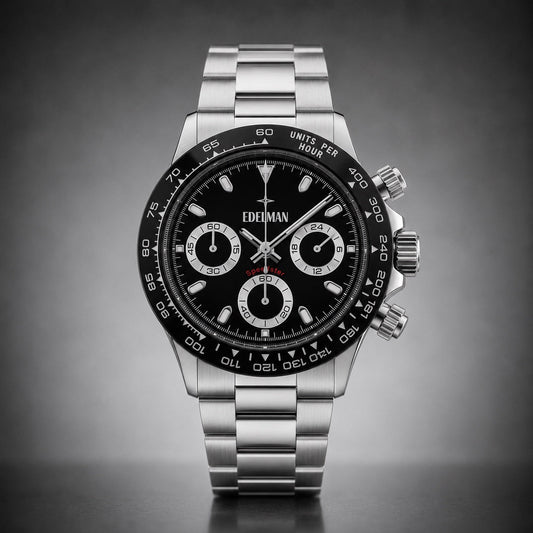 Edelman Speedster Zwart chronograaf